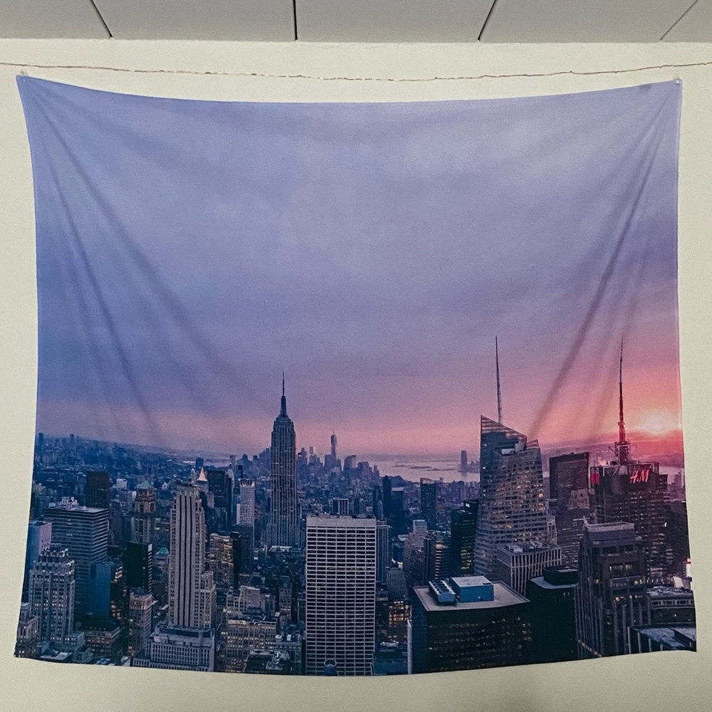 Society6 NYC Sunset Wall Tapestry